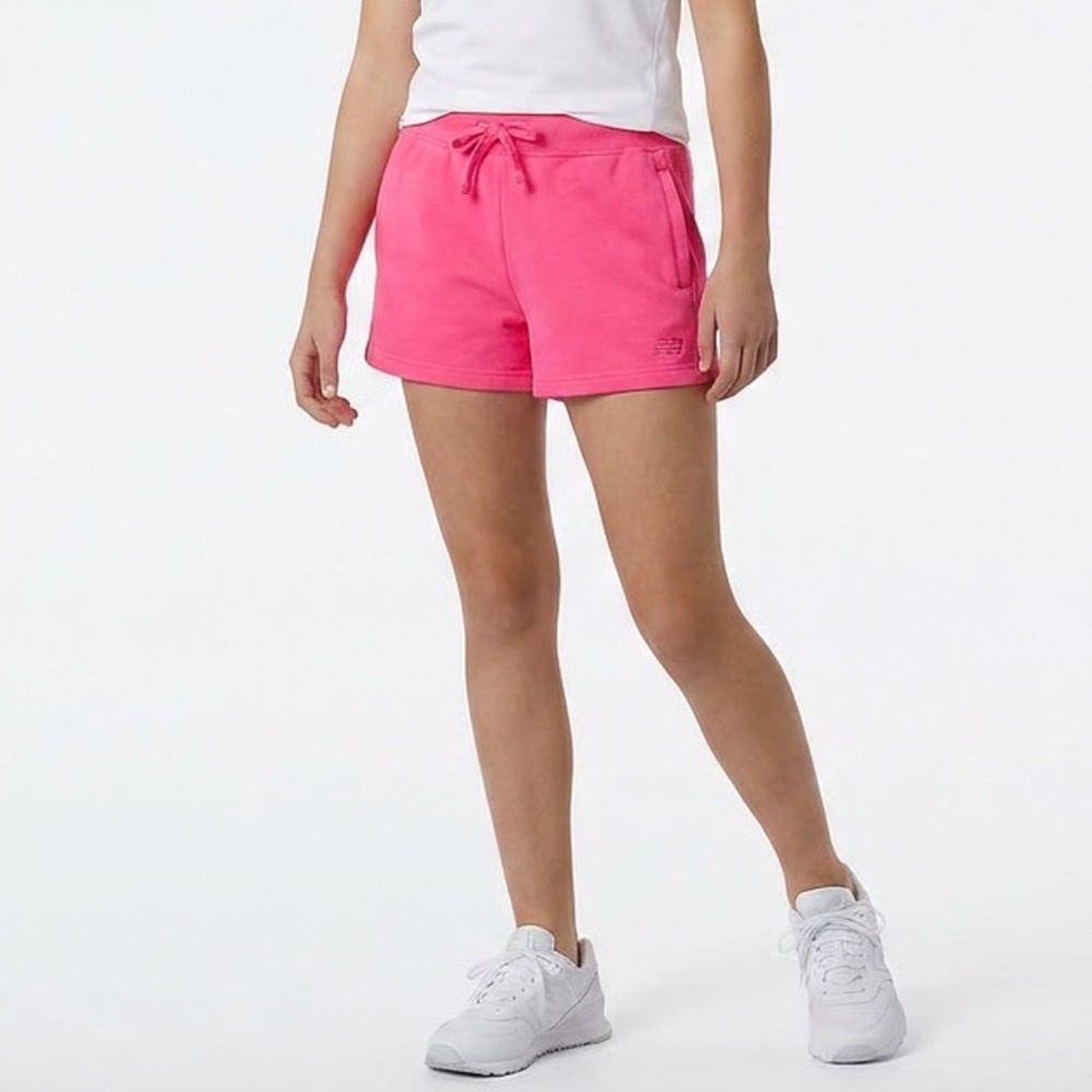 New Balance Girls Dragon Berry Pink Athletic Shorts L 14/16
